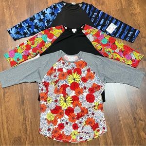 Bundle of 3 Lularoe Randy tees size 2X